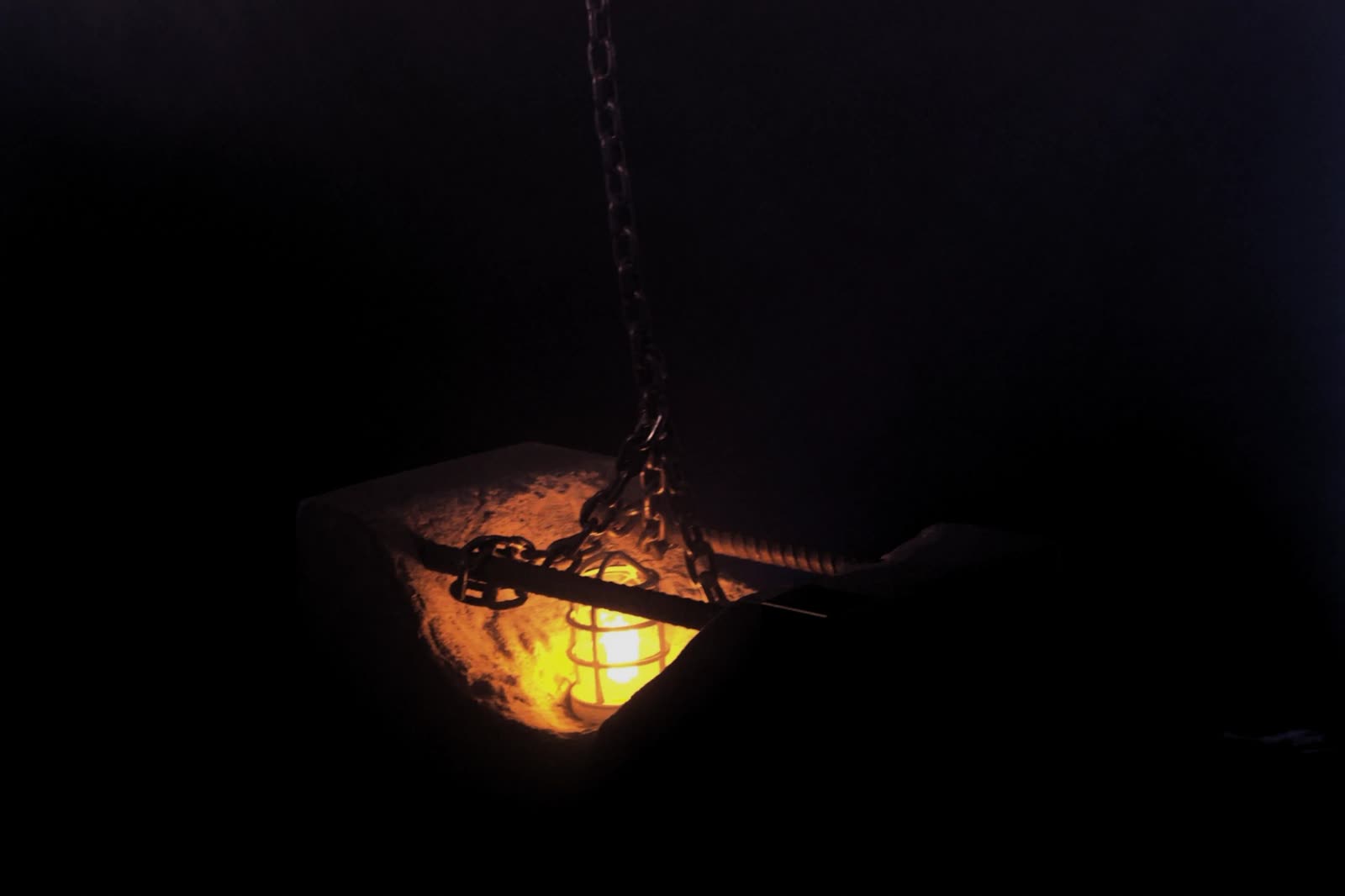 Tethered Lamp, metal sculpture by Twisted Friends